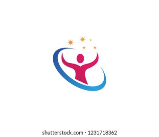 Community people care logo and symbols template
