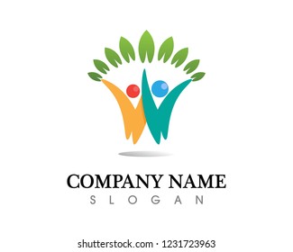 Community people care logo and symbols template
