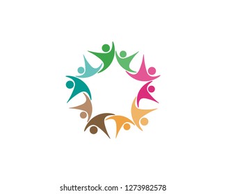 Community people care logo and symbols template

