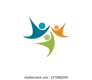 Community people care logo and symbols template
