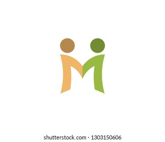 Community people care logo and symbols template
