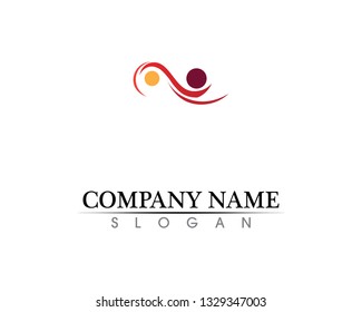 Community people care logo and symbols template

