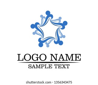 Community people care logo and symbols template
