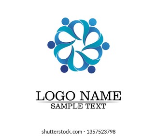 Community people care logo and symbols template

