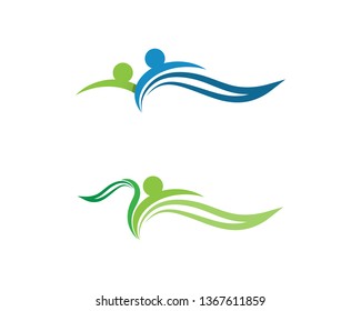 Community people care logo and symbols template
