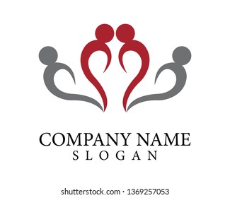 Community people care logo and symbols template