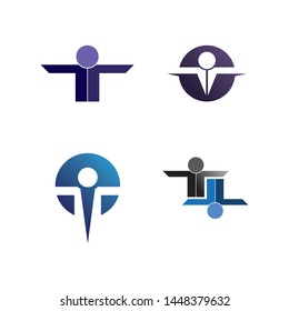 Community people care logo and symbols template
