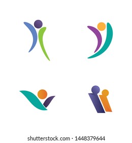 Community people care logo and symbols template
