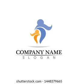 Community people care logo and symbols template
