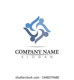Community people care logo and symbols template
