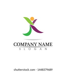 Community people care logo and symbols template

