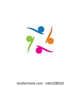 Community people care logo and symbols template
