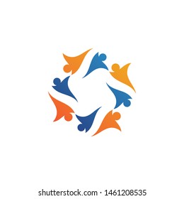 Community people care logo and symbols template
