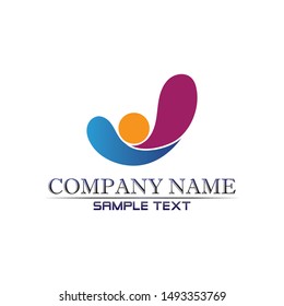 Community people care logo and symbols template
