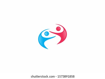 Community people care logo and symbols template