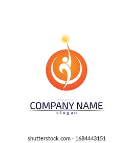 Community people care logo and symbols template
