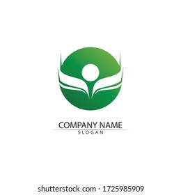 Community people care logo and symbols template