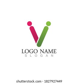 Community people care logo and symbols template