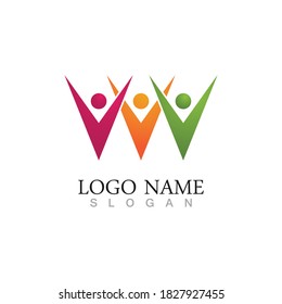 Community people care logo and symbols template
