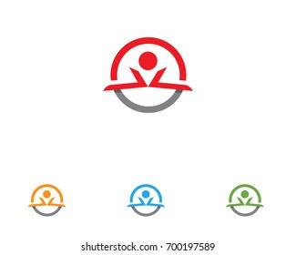 Community people care logo and symbols template
