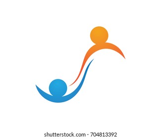 Community people care logo and symbols template
