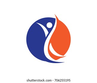 Community people care logo and symbols template
