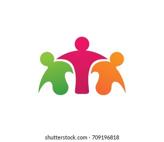 Community people care logo and symbols template