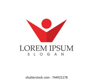 Community people care logo and symbols template
