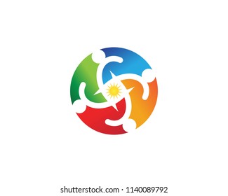 Community people care logo vector template