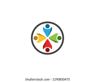 Community people care logo vector
