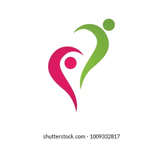 Community people care logos symbols template 