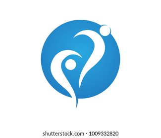 Community people care logos symbols template 