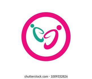 Community people care logos symbols template 