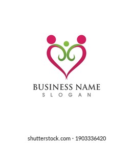 Community people group logo  social icons