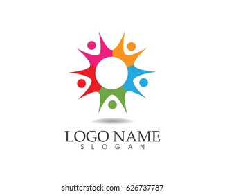 Community people group work logo
