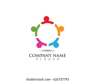 Community people group work logo