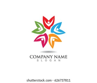 Community people group work logo