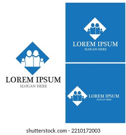 Community People Health Family Logo Vector Template