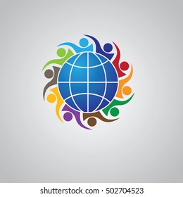 Community of people joined around the globe 10.