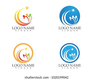 Community people logo design