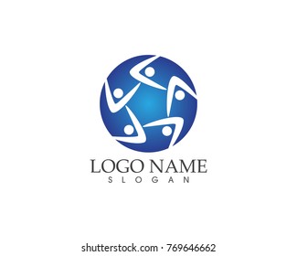 Community people logo design template