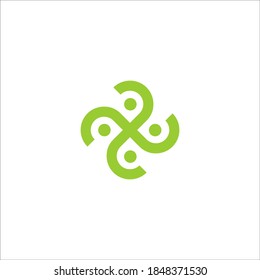 Community people logo design vector sign