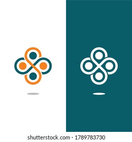 Community People logo icon vector template for corporate logo and business card design.