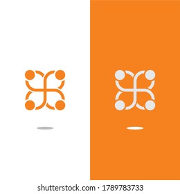Community People logo icon vector template for corporate logo and business card design.