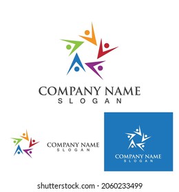 Community people logo network and social