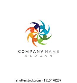 Community people logo and symbol template icon