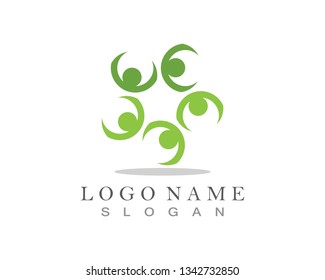 Community people logo and symbol vector