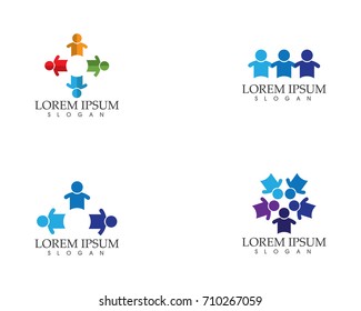 Community people logo and symbols