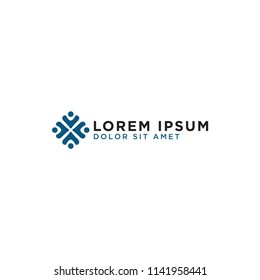 Community people logo template