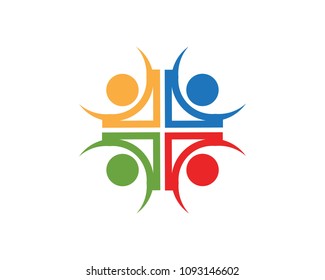 Community people logo vector 